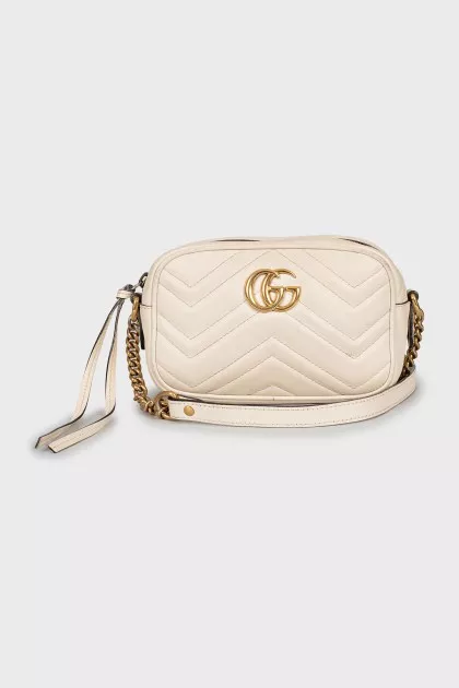 Beige GG Marmont bag
