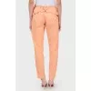Peach drawstring trousers