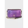 Multichrome leather crossbody bag