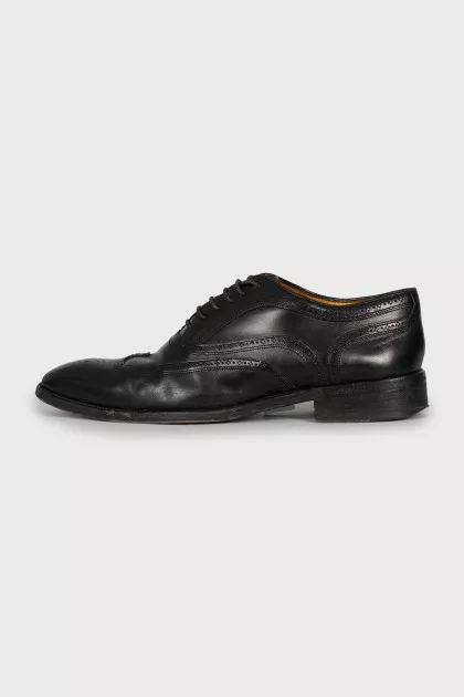 Men's leather lace-up shoes