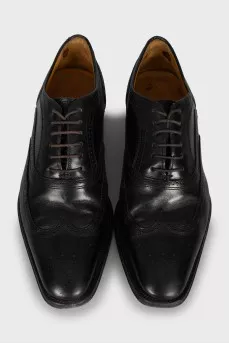 Men's leather lace-up shoes