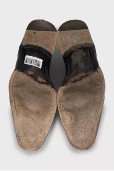 Men's leather lace-up shoes