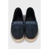 Denim Espadrilles with Signature Trim