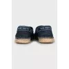 Denim Espadrilles with Signature Trim