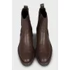 Leather Chelsea boots with heels