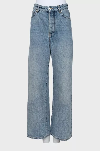 High Waist Button Down Jeans
