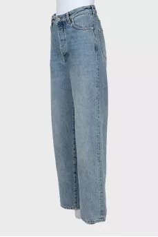 High Waist Button Down Jeans