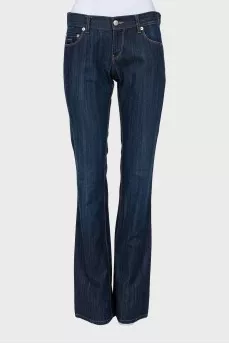 Джинсы regular fit синего цвета