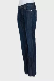 Джинсы regular fit синего цвета
