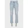 Men's jeans with worn effect