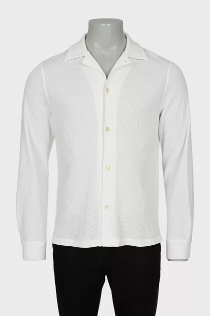 Men's shirt made of embossed material
