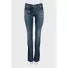 Straight jeans with contrast seam