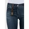 Straight jeans with contrast seam