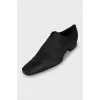 Men's textile shoes in a checkered print