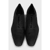 Men's textile shoes in a checkered print