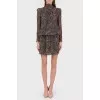 Silk dress in a leopard print
