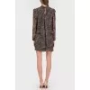 Silk dress in a leopard print