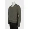 Men's Green Wool Pullover