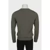 Men's Green Wool Pullover