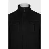 Men's Jacket with Hidden Hood