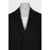 Men's cashmere coat black