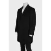 Men's cashmere coat black