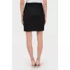Cotton skirt with front pleats