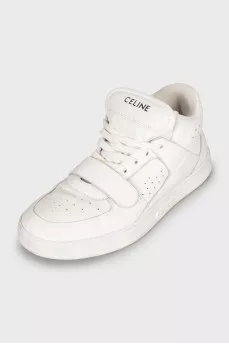White leather sneakers