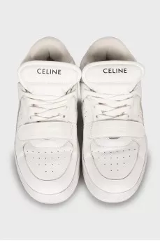 White leather sneakers