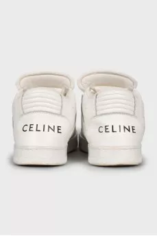 White leather sneakers