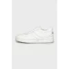 White leather sneakers