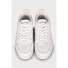 White leather sneakers