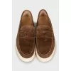 Men's Brown Suede Loafers