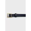 Double blue leather belt