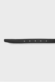 Narrow leather belt