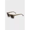 Beige Printed Sunglasses