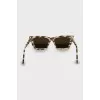 Beige Printed Sunglasses