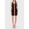 Fitted dress with oversized zip