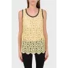 Yellow lace top