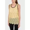 Yellow lace top
