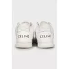 High-top leather sneakers