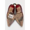 Patent leather pumps