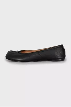 Black Tabi Ballet Flats