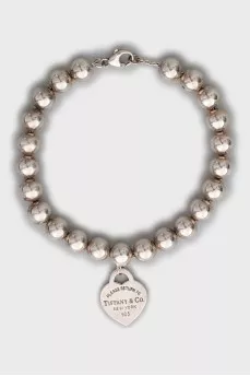 Silver Heart Tag bracelet