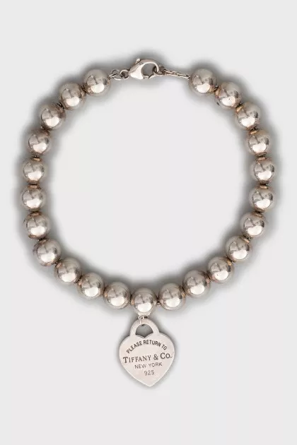 Silver Heart Tag bracelet