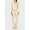 Fitted suit with textile bows