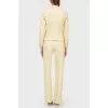 Fitted suit with textile bows