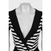 Striped T-shirt with ties