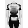 Striped T-shirt with ties