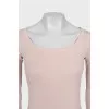Pink long sleeve slim fit